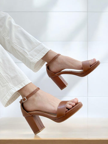 Tacones Florida Camel