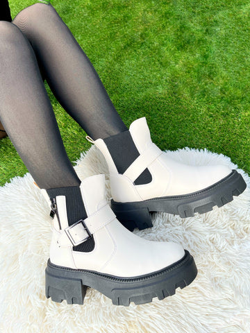 Combat Boots Blanco Liza