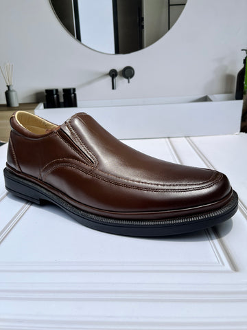 Zapato Casual Caballero Choclo Piel Café