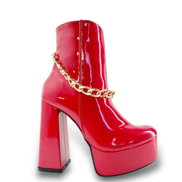 Botas Polly Rojo Cadena