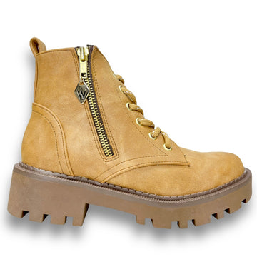 Bota Wild Cierre Camel